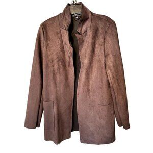 vintage size M brown Faux leather Premise blazer